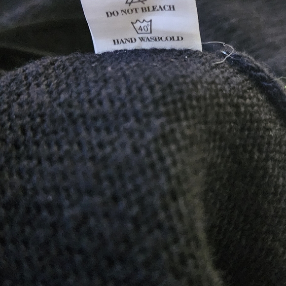 Camille & Co Pullover Sweater Black Medium Fringe Casual - Picture 7 of 7